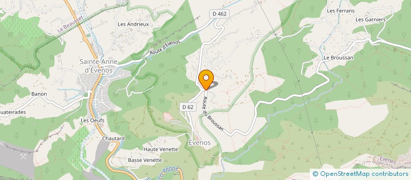 localisation de l'entreprise G2A  EVENOS