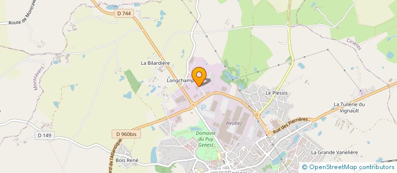 localisation de l'entreprise G2A à CERIZAY