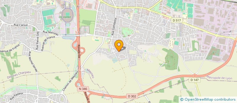 localisation de l'entreprise G2A  MEYZIEU