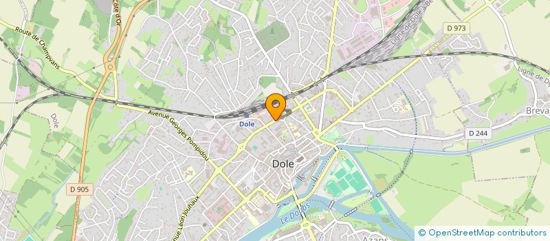 localisation de l'entreprise G2A AUBERTIN à DOLE