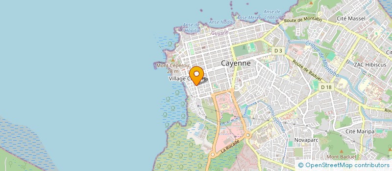 localisation de l'entreprise G2A BTP  CAYENNE