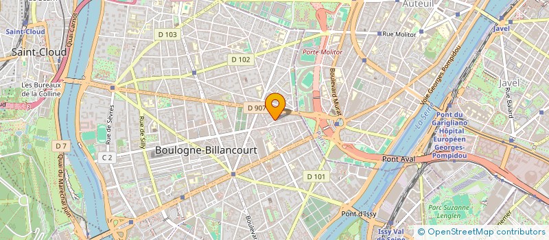 localisation de l'entreprise G2A CONSEIL  BOULOGNE-BILLANCOURT