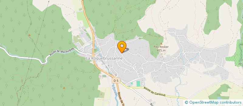 localisation de l'entreprise G2AX  LA ROQUEBRUSSANNE