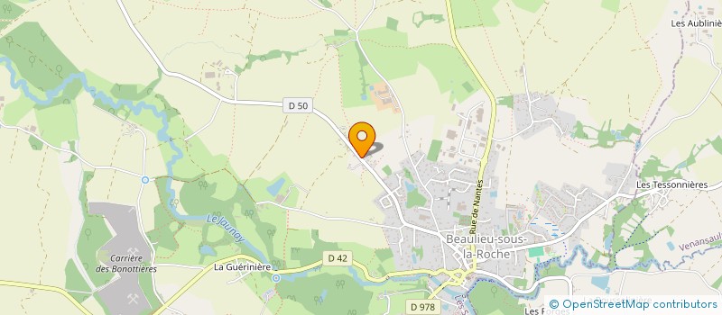 localisation de l'entreprise G2B  BEAULIEU-SOUS-LA-ROCHE
