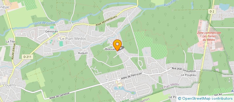 localisation de l'entreprise G2B  LE PIAN-MEDOC