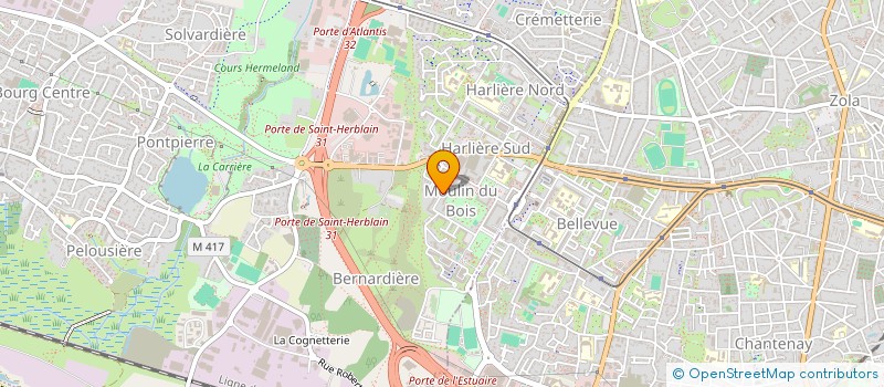 localisation de l'entreprise G2B RENOVATION à ST-HERBLAIN
