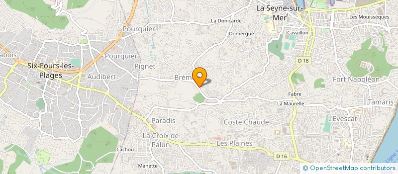localisation de l'entreprise G2B TRANSPORTS à LA SEYNE-SUR-MER