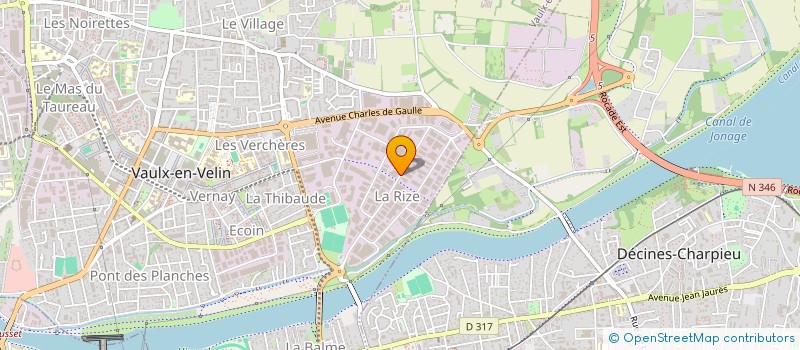 localisation de l'entreprise G2BH  VAULX-EN-VELIN