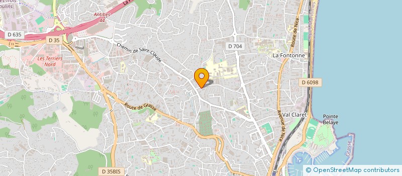 localisation de l'entreprise G2CAP à ANTIBES