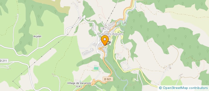 localisation de l'entreprise G2CB à CHAUDES-AIGUES
