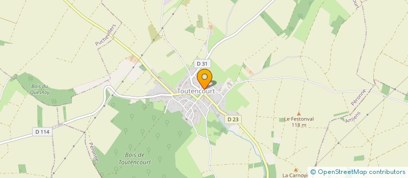 localisation de l'entreprise G2CH  TOUTENCOURT