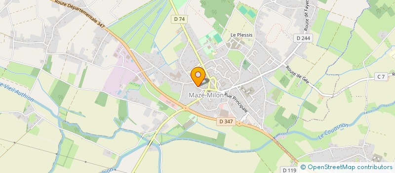 localisation de l'entreprise G2CLM  MAZE-MILON