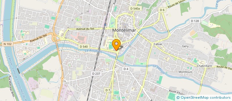 localisation de l'entreprise G2E FRANCE à MONTELIMAR