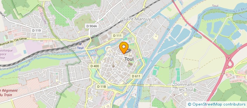 localisation de l'entreprise G2F à TOUL