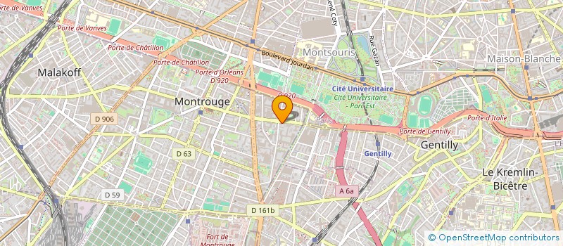 localisation de l'entreprise G2F  MONTROUGE
