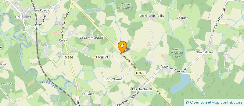 localisation de l'entreprise G2F71  BRUAILLES