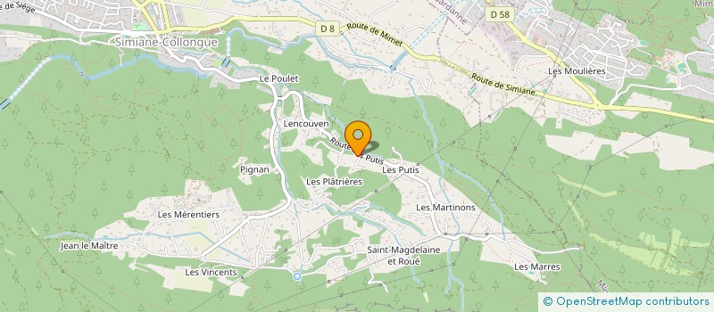 localisation de l'entreprise G2G  SIMIANE-COLLONGUE