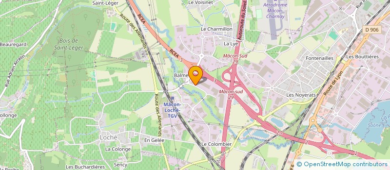 localisation de l'entreprise G2H BETON à MACON