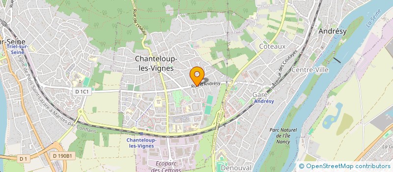 localisation de l'entreprise G2I à CHANTELOUP-LES-VIGNES