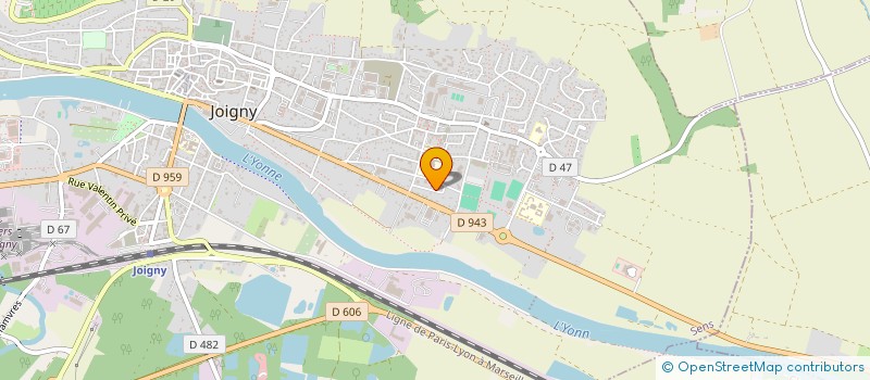 localisation de l'entreprise G2I  JOIGNY