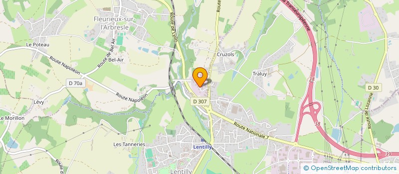 localisation de l'entreprise G2ID  FLEURIEUX SUR L'ARBRESLE