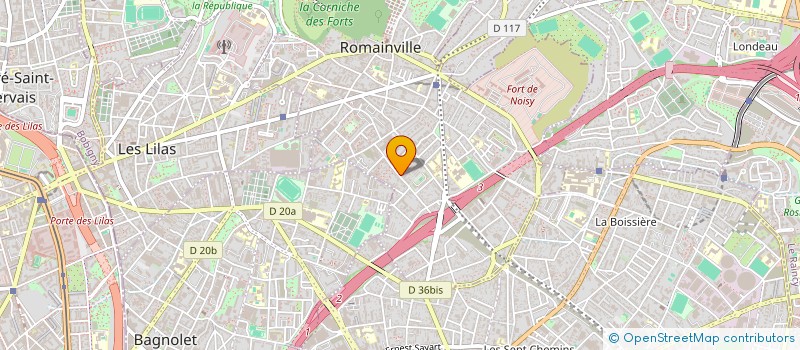 localisation de l'entreprise G2INVEST à ROMAINVILLE