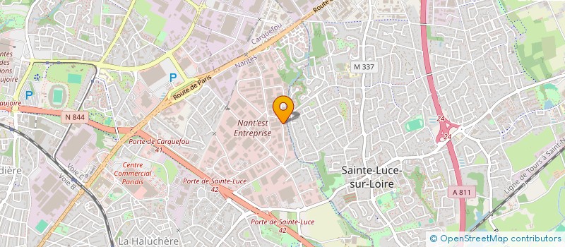 localisation de l'entreprise G2K à NANTES