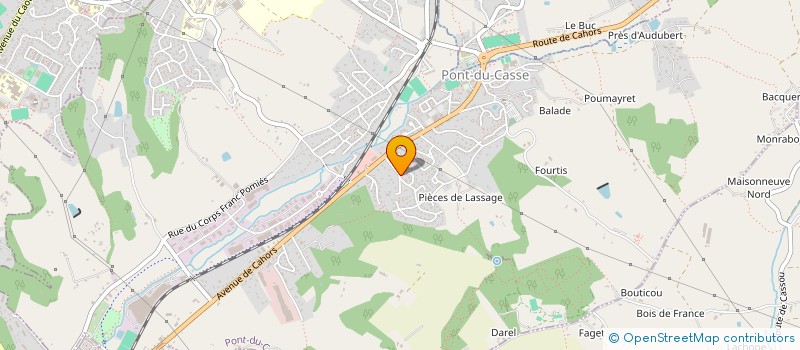 localisation de l'entreprise G2L  PONT-DU-CASSE