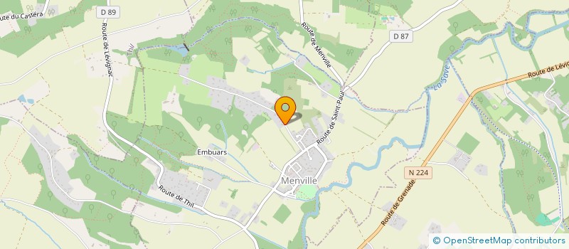 localisation de l'entreprise G2L  MENVILLE