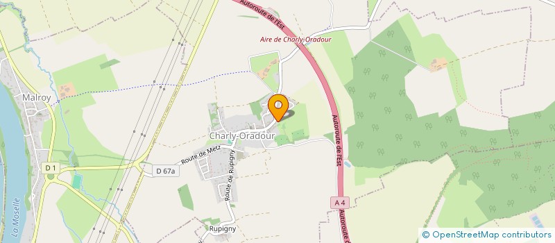 localisation de l'entreprise G2L  CHARLY-ORADOUR