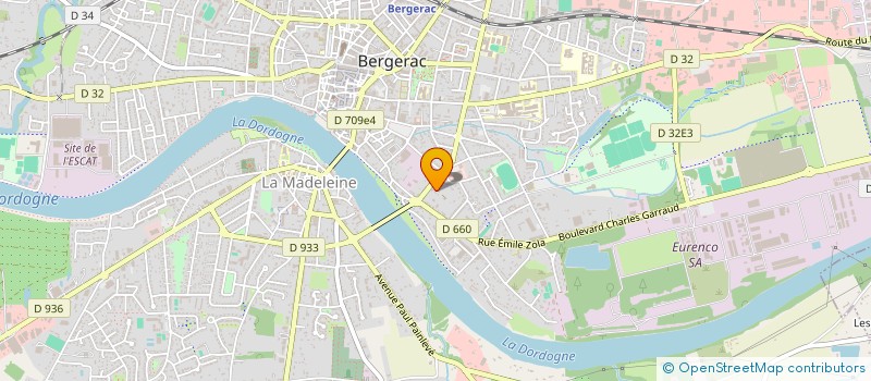 localisation de l'entreprise G2L IMMO à BERGERAC