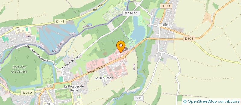 localisation de l'entreprise G2L SERVICES à ANET