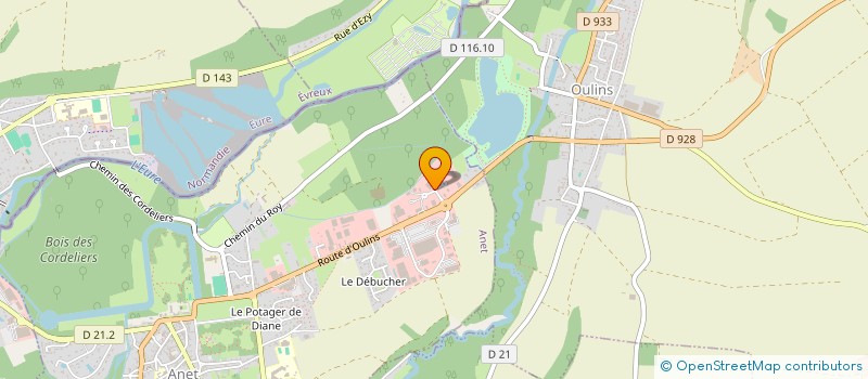 localisation de l'entreprise G2L TRANSPORTS à ANET