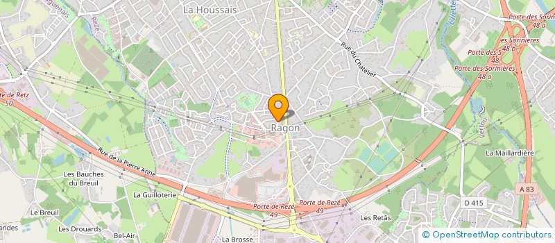 localisation de l'entreprise G2LF à REZE