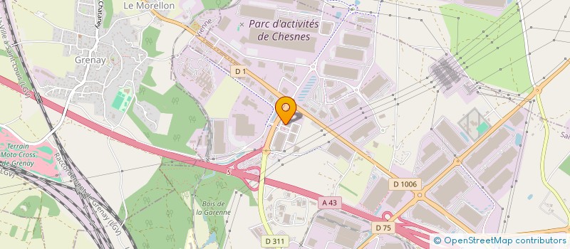 localisation de l'entreprise G2M à SAINT-QUENTIN-FALLAVIER