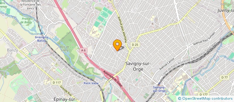 localisation de l'entreprise G2M à SAVIGNY-SUR-ORGE