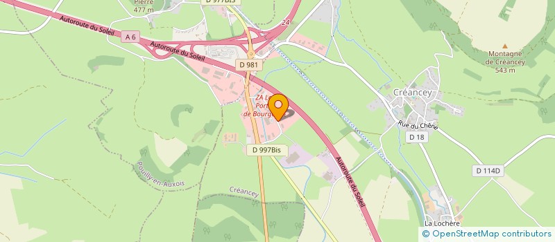 localisation de l'entreprise G2M  CREANCEY