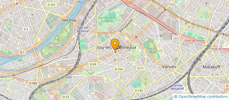 localisation de l'entreprise G2M CONSULTING à ISSY-LES-MOULINEAUX