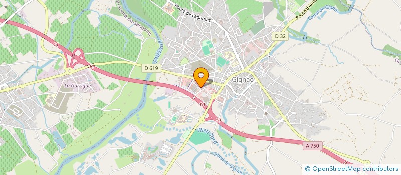 localisation de l'entreprise G2M COSMETIQUE  GIGNAC