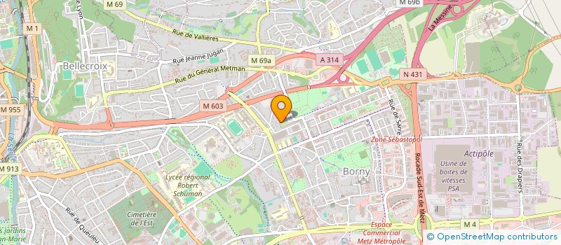 localisation de l'entreprise G2M ECHAFAUDAGES  METZ