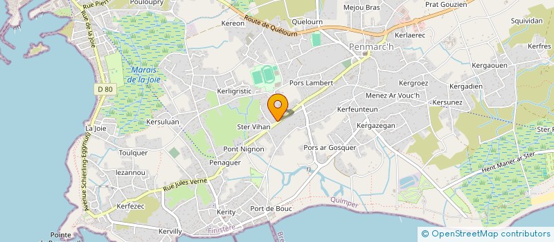 localisation de l'entreprise G2M1  PENMARCH