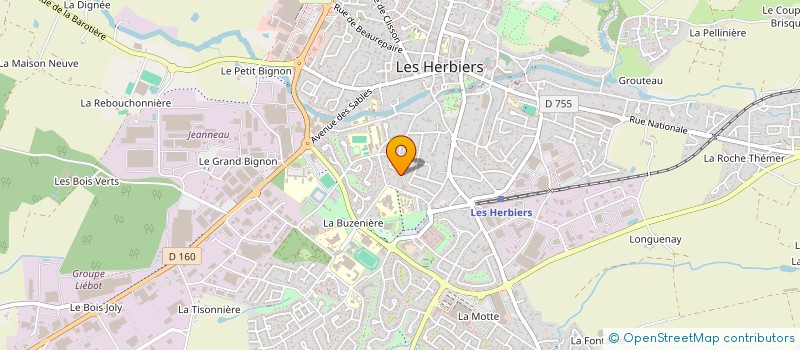 localisation de l'entreprise G2MHL à LES HERBIERS
