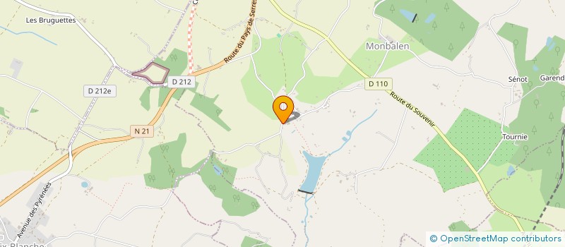 localisation de l'entreprise G2PB  MONBALEN