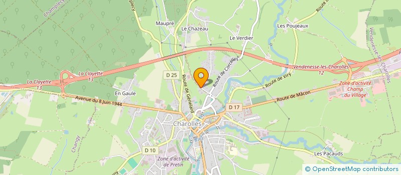 localisation de l'entreprise G2R  CHAROLLES