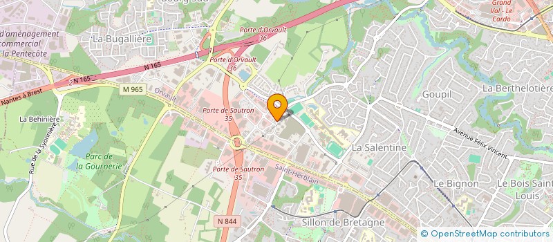 localisation de l'entreprise G2RH à ORVAULT