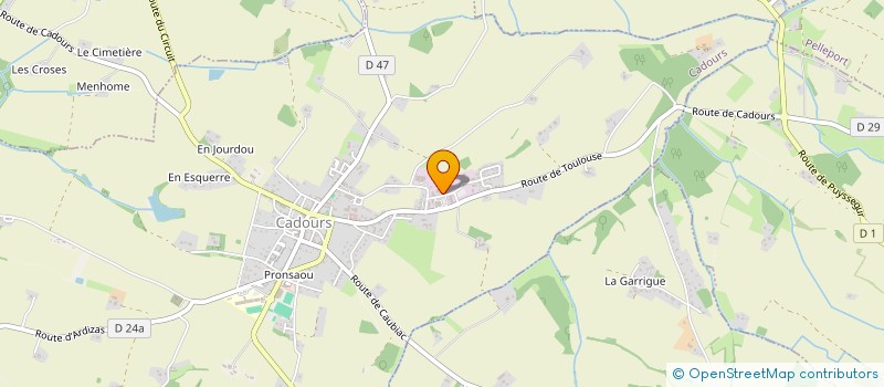 localisation de l'entreprise G2S  CADOURS