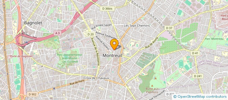 localisation de l'entreprise G2S FORMATION à MONTREUIL