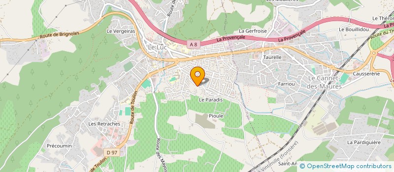 localisation de l'entreprise G2SI  LE LUC