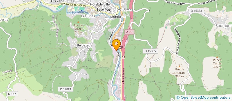 localisation de l'entreprise G2SP GROUPE DE SECURITE PRIVEE à LODEVE