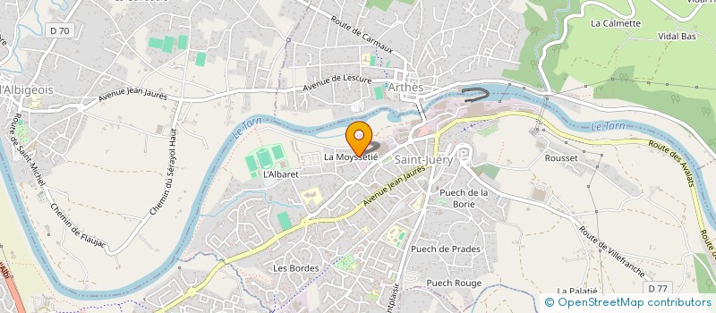 localisation de l'entreprise G2T  SAINT-JUERY